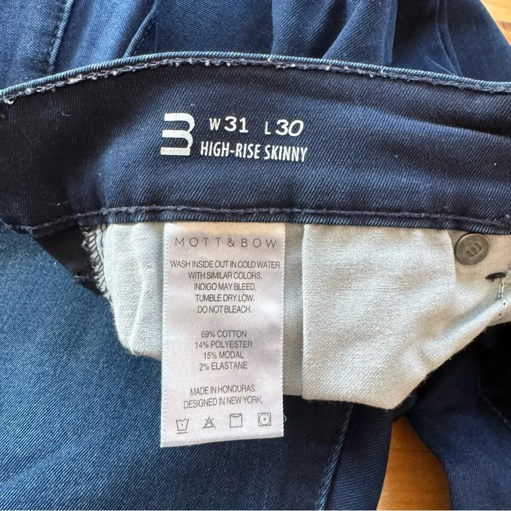 Mott & Bow Women's Skinny Jeans - Dark Blue
